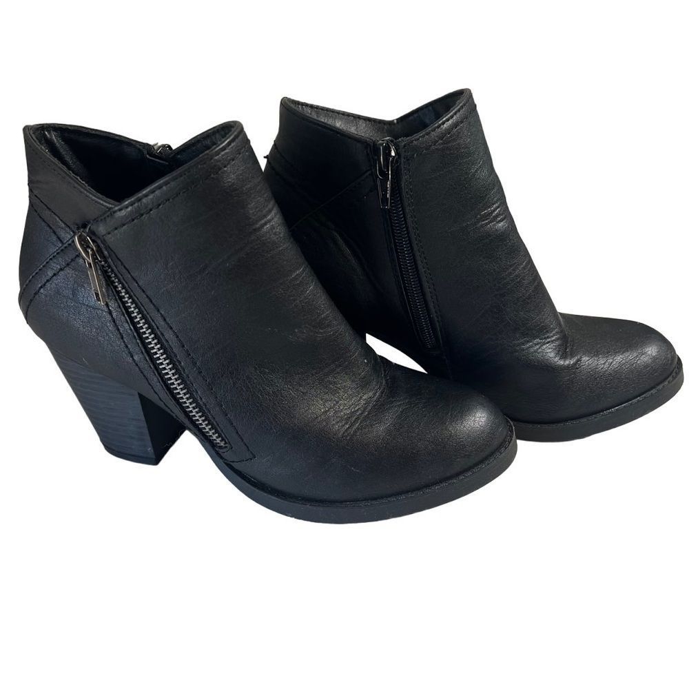 Rampage Black Heeled Booties - Picture 1 of 7